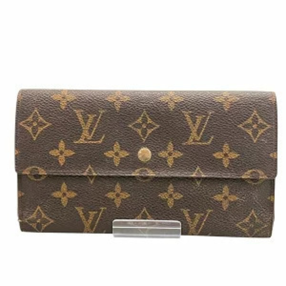 Louis Vuitton Monogram Portefeuille Tresor International Long Wallet Tri fold